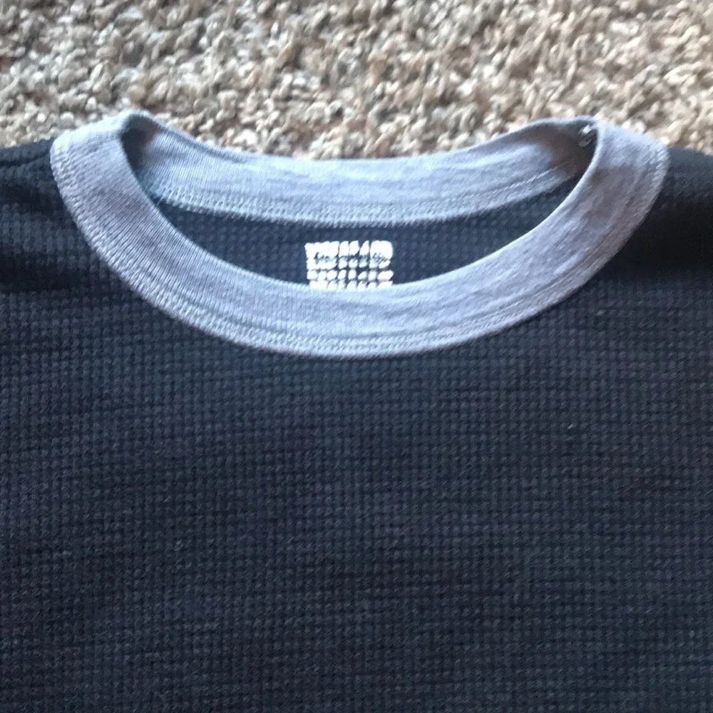 Pajohnies Black Warm Long Sleeve Matching Pjs Shirt and Pants